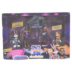 Space Jam A New Legacy Elite Toon Squad Action Figure 4 Pack Lebron James NBA